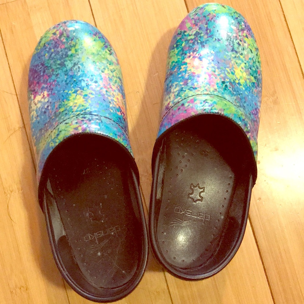 Dansko Pro watercolor patent leather